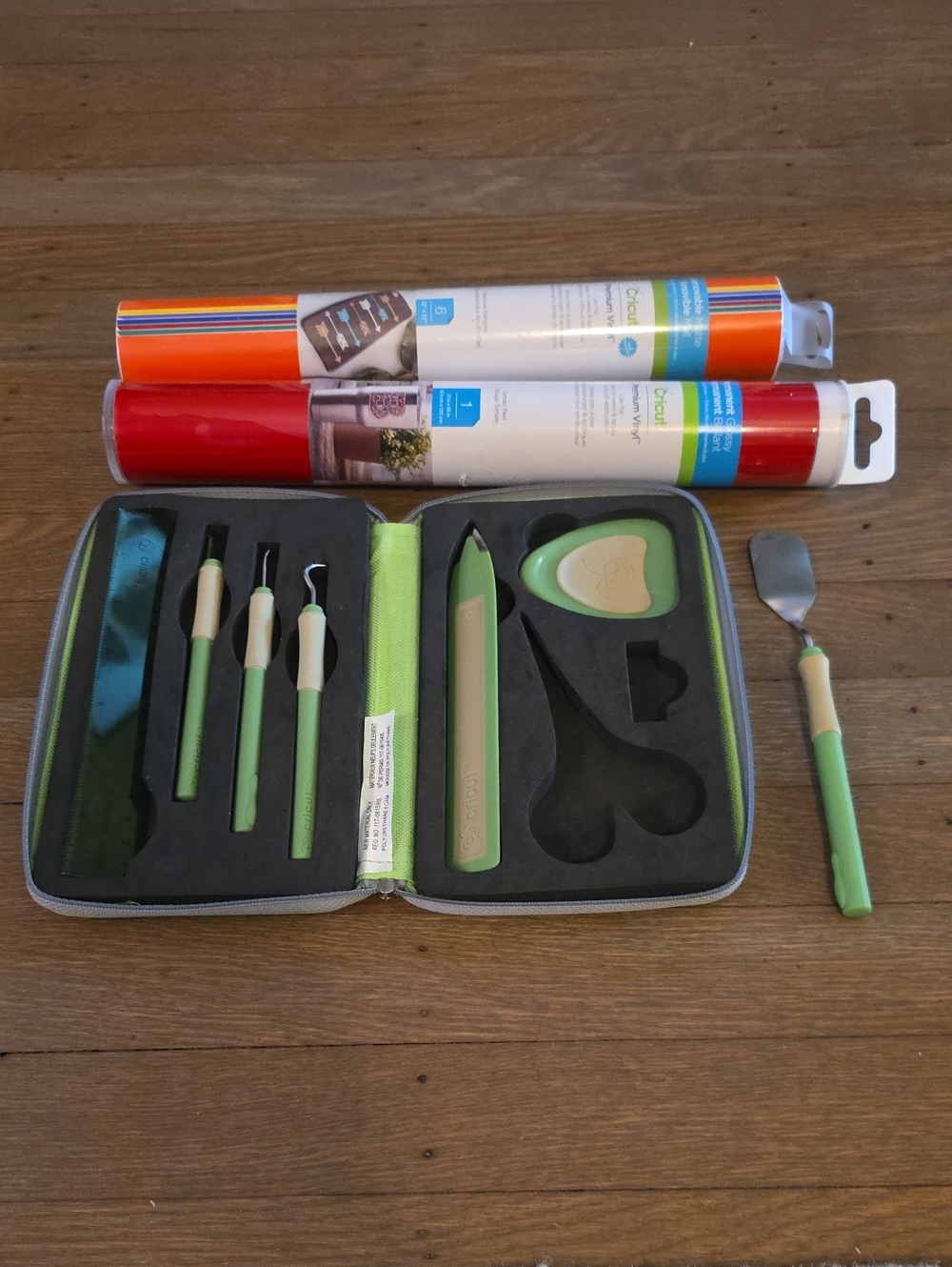 Cricut Tool Kit With Case & 2 Rolls Premium Vinyl